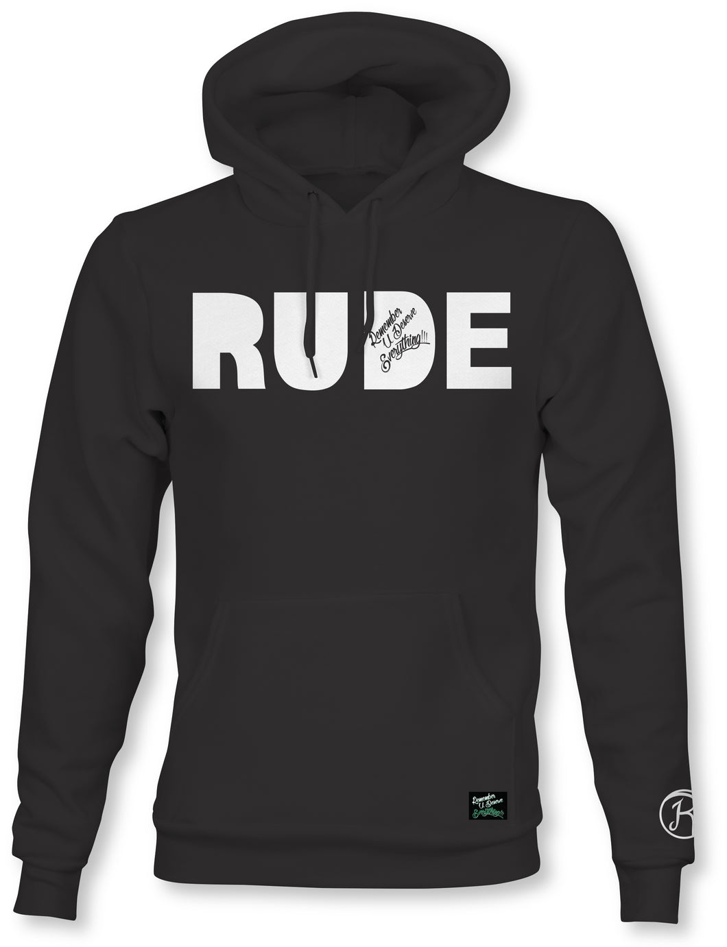 RUDE Hoodie - BLACK