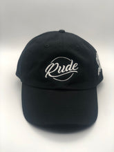 Load image into Gallery viewer, RUDE Logo Dad Hat (Black)
