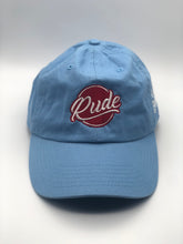 Load image into Gallery viewer, RUDE Logo Dad Hat (Light Blue)
