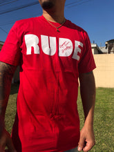 Load image into Gallery viewer, RUDE Bold Tee (Red)
