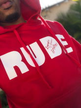Load image into Gallery viewer, RUDE Hoodie - RED
