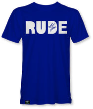 Load image into Gallery viewer, RUDE Bold Tee (Blue)
