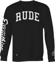 Load image into Gallery viewer, RUDE Collegiate Crew Neck (Black)
