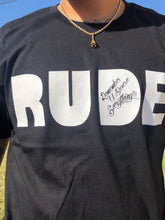 Load image into Gallery viewer, RUDE Bold Tee (Black)
