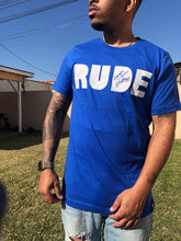 Load image into Gallery viewer, RUDE Bold Tee (Blue)
