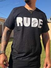 Load image into Gallery viewer, RUDE Bold Tee (Black)
