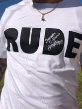 Load image into Gallery viewer, RUDE Bold Tee (White)
