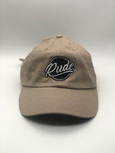 Load image into Gallery viewer, RUDE Logo Dad Hat (Khaki)
